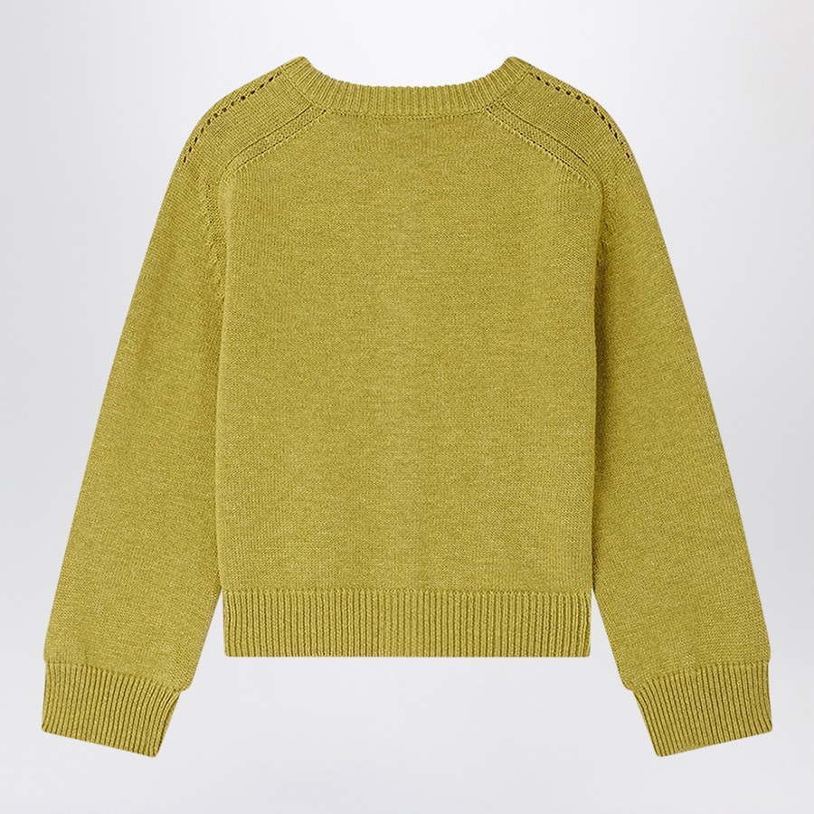 Bonpoint Pistachio green Elisea cardigan | TheDoubleF