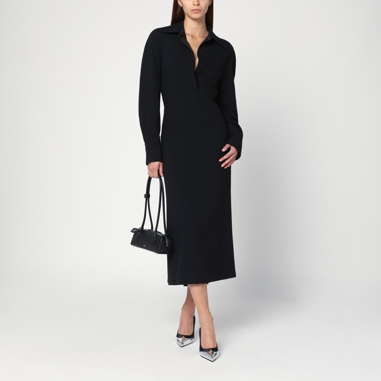 ワンピースその他 Taller Marmo Black dress in crepe cady with scarf Taller Marmo Black dress in crêpe cady with scarf | TheDoubleF