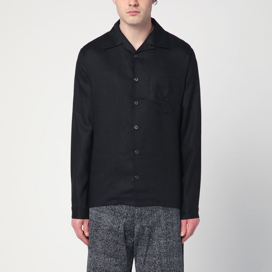 Prada Black linen shirt | TheDoubleF