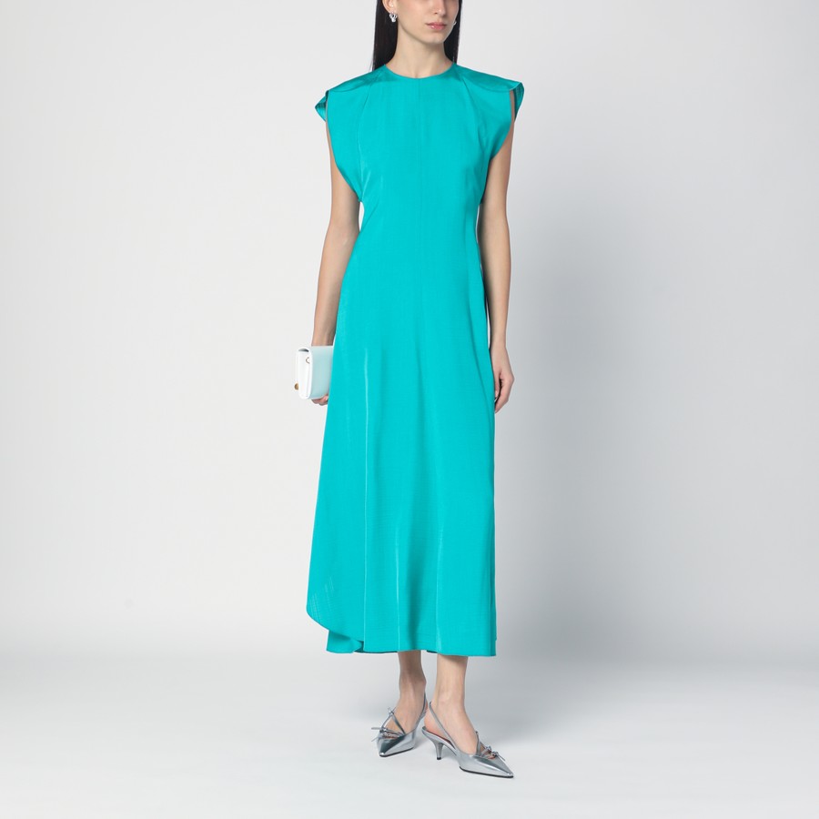 ワンピースその他 VICTORIA BECKHAM Women Dresses 1125WDR006144AVI Grey Victoria Beckham Grey green wool blend midi dress | TheDoubleF