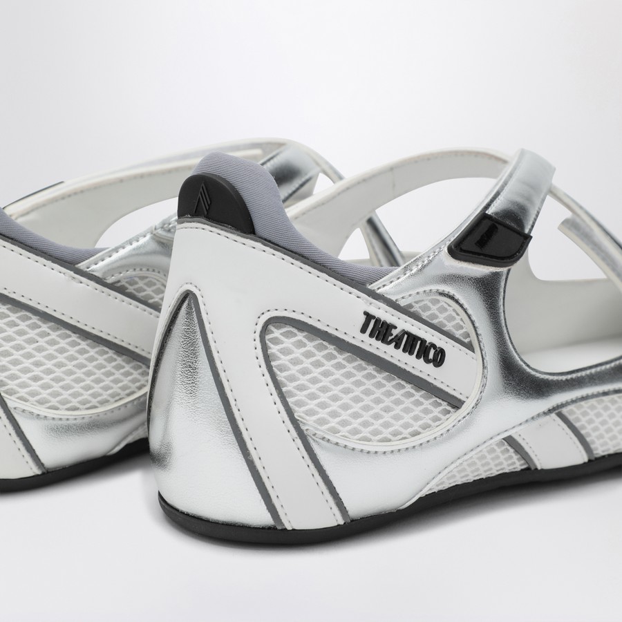 The Attico Ballerina flat Floor 01 silver | TheDoubleF