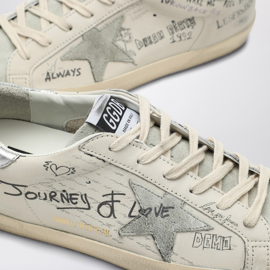 Golden Goose Sneakers Super Star white/ice/silver | TheDoubleF