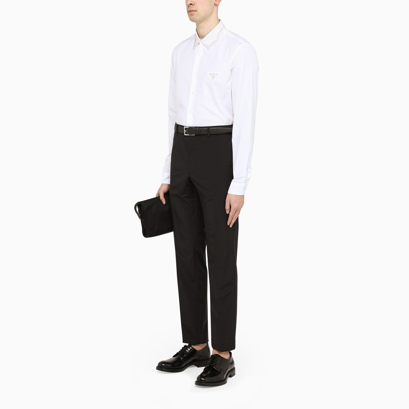 prada white button up