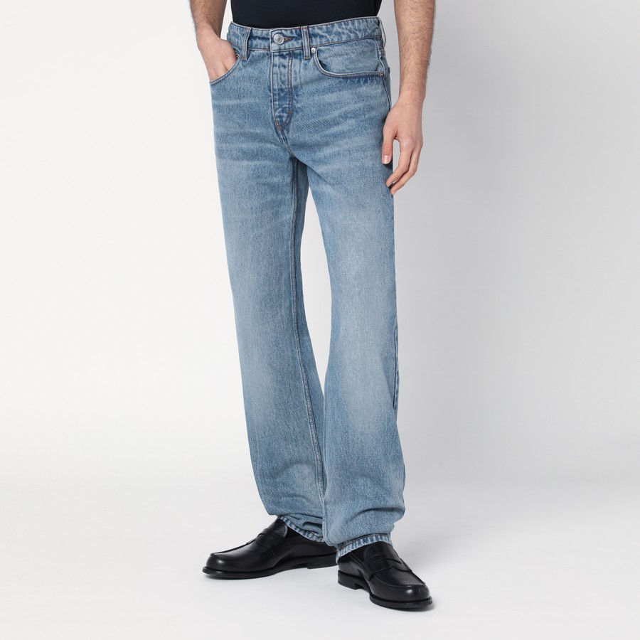 デニム・ジーパン Ami Paris Light Blue Jeans With Washed Effect Ami Paris Light blue jeans with washed effect | TheDoubleF
