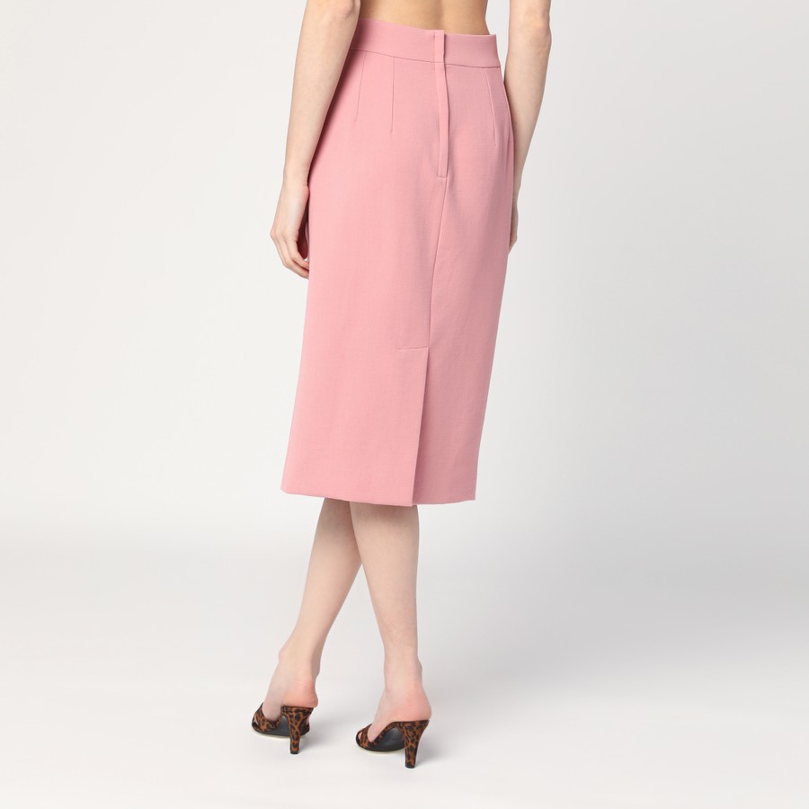 スカート DOLCE&GABBANA PINK WOOL PENCIL SKIRT Dolce&Gabbana Pink wool pencil skirt | TheDoubleF