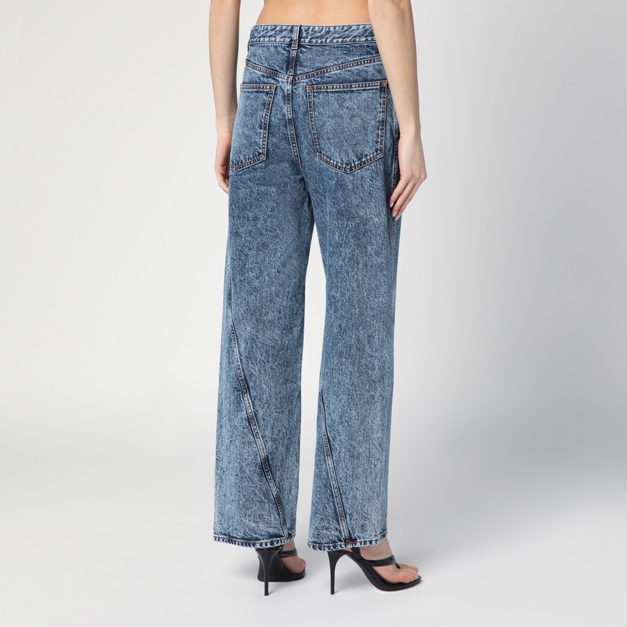 Alaïa Twisted stonewashed denim jeans | TheDoubleF