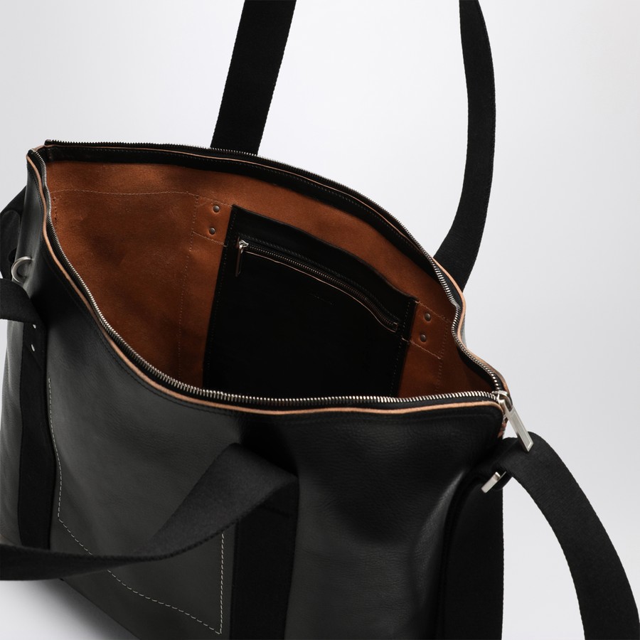【関税&送料込】Rick Owens Black Leather Trolley Tote Rick Owens Black leather trolley tote | TheDoubleF