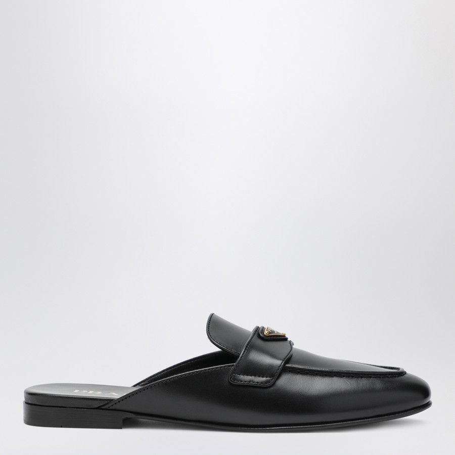 靴 PRADA Leather Mules Prada Black leather mules | TheDoubleF