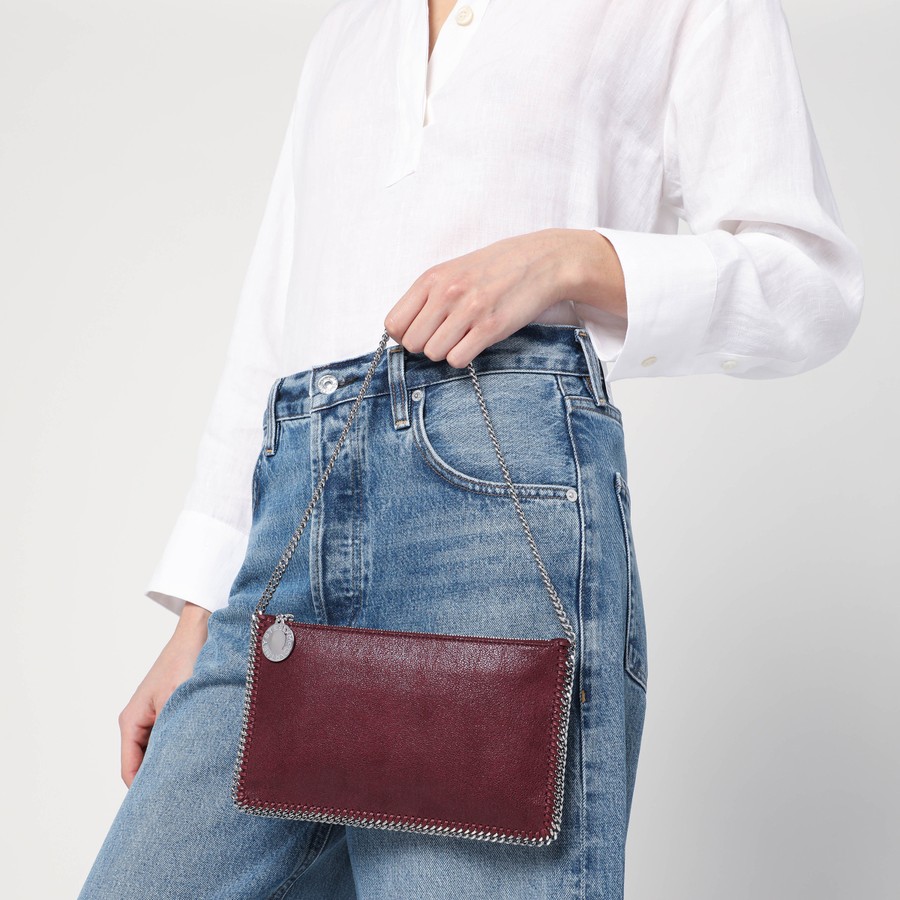 ショルダーバッグ・ポシェット STELLA MCCARTNEY Falabella shaggy deer shoulder bag PLUM STELLA MCCARTNEY - Falabella pochette shoulder bag | Leam