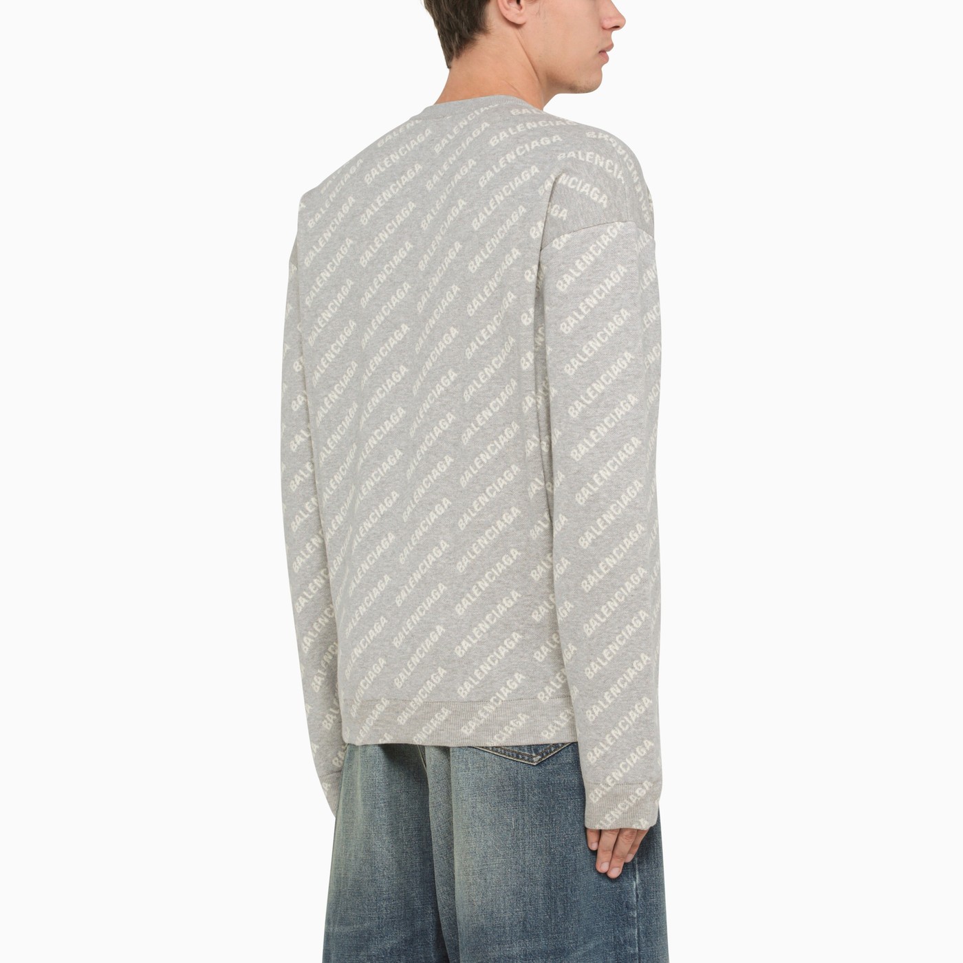 balenciaga sweatshirt womens grey