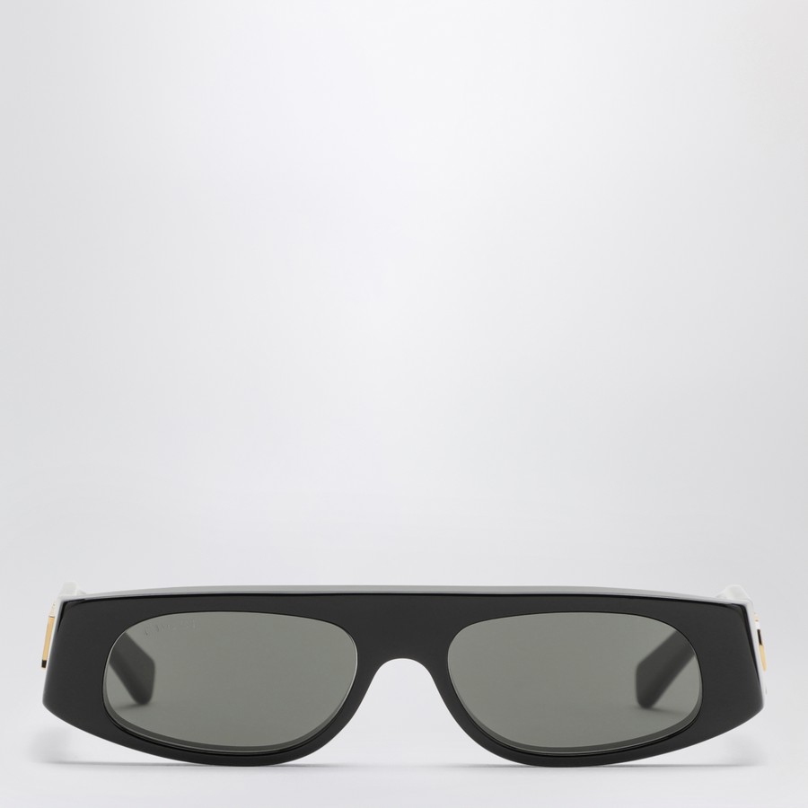 サングラス GUCCI SUN GLASS (791806J0740 1012) GUCCI Black acetate geometric sunglasses | TheDoubleF