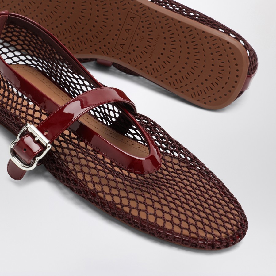 Alaïa Red mesh ballerina | TheDoubleF