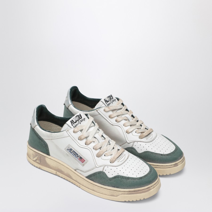 スニーカー AUTRY MEDALIST LOW SUPER VINTAGE SNEAKERS GREEN/SILVER AUTRY Medalist Low Super Vintage sneakers green/silver