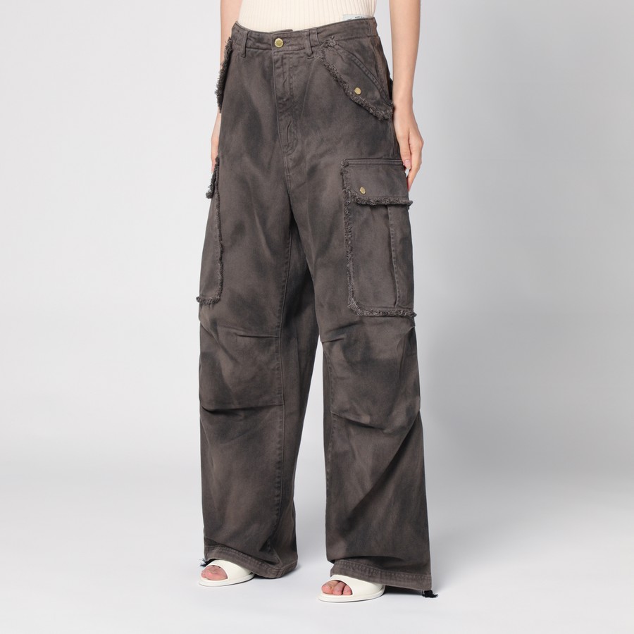 【関税込み】DARKPARK VIVI FAUX LEATHER CARGO PANTS HDE Women's High Waisted Faux Leather Cargo Pants with