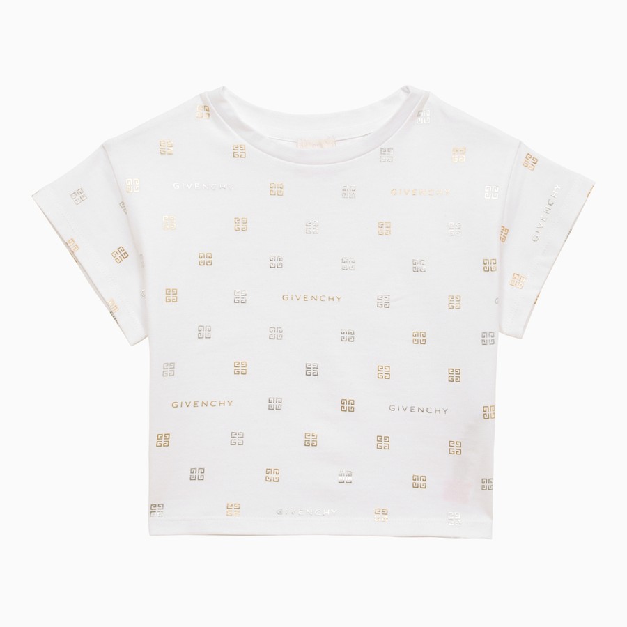 Tシャツ・カットソー Givenchy White Cotton T-Shirt With Logo Patch Givenchy White cotton T-shirt with logo | TheDoubleF