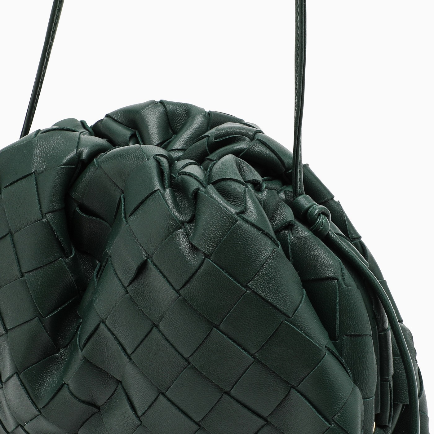 Bottega Dark green intrecciato Mini Pouch bag TheDoubleF