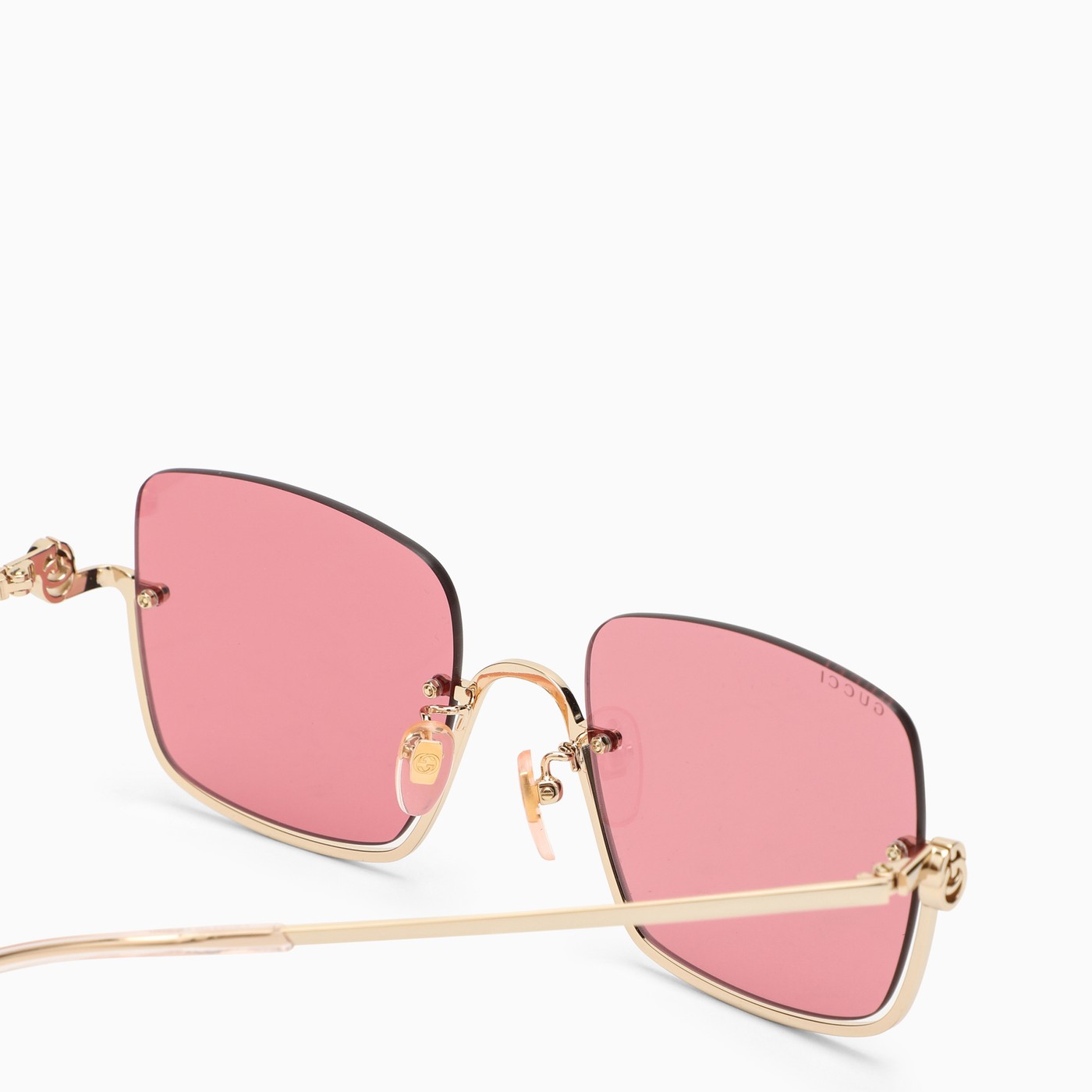 GUCCI Square gold sunglasses TheDoubleF
