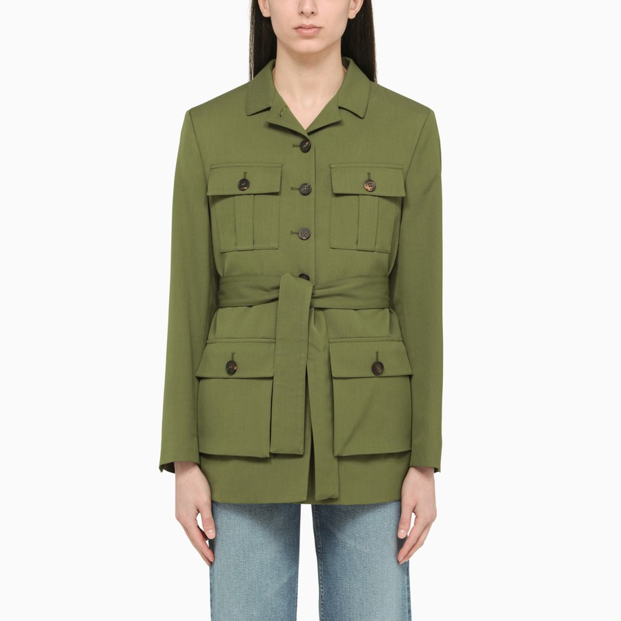 Golden Goose Deluxe Brand Pesto single-breasted jacket with belt