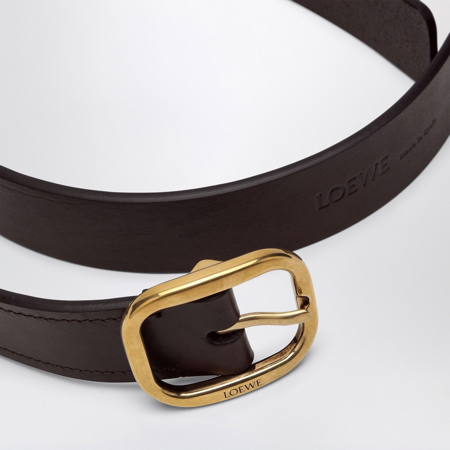 ベルト LOEWE DARK BROWN LEATHER BELT LOEWE Leather belt in dark brown
