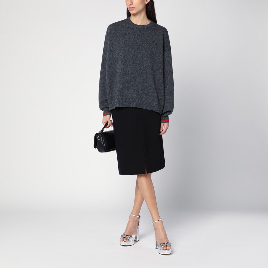 スカート Gucci Wool Crepe Skirt 25845559_55952112_600.jpg