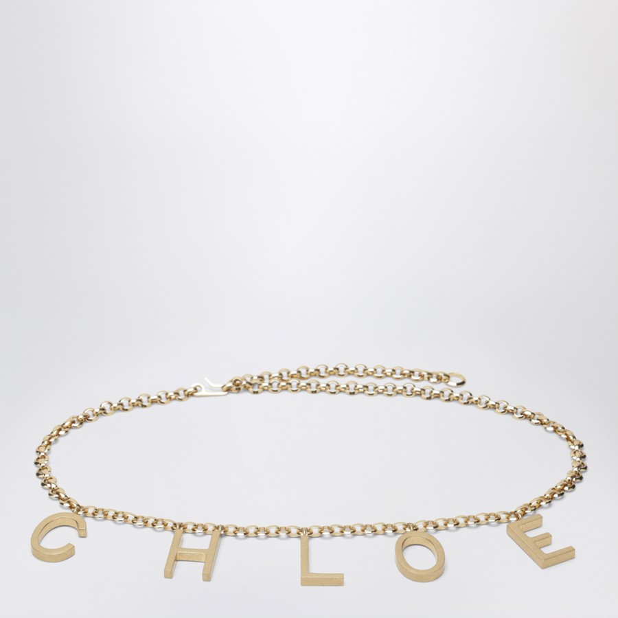 Chloé Chloé Letters gold jewel belt | TheDoubleF Chloé Chloé Letters gold jewel belt | TheDoubleF
