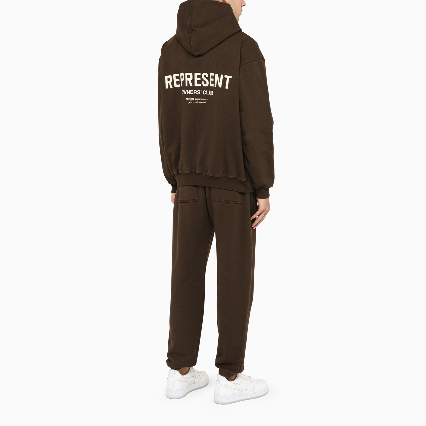 REPRESENT Brown cotton hoodie TheDoubleF