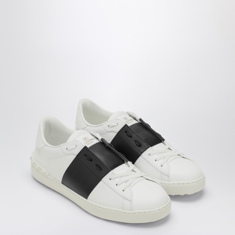 Valentino Garavani White/Black Open Sneaker | TheDoubleF
