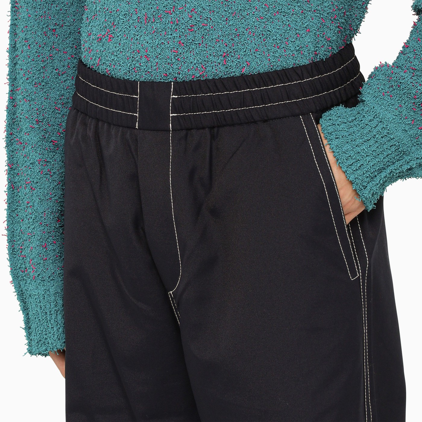 SUNNEI Navy blue baggy trousers TheDoubleF