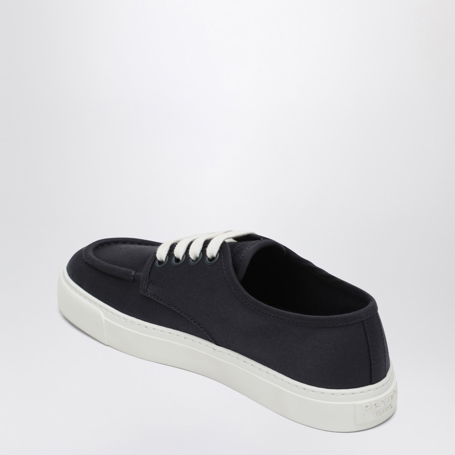 Prada Sneakers navy blue in cotton canvas | TheDoubleF