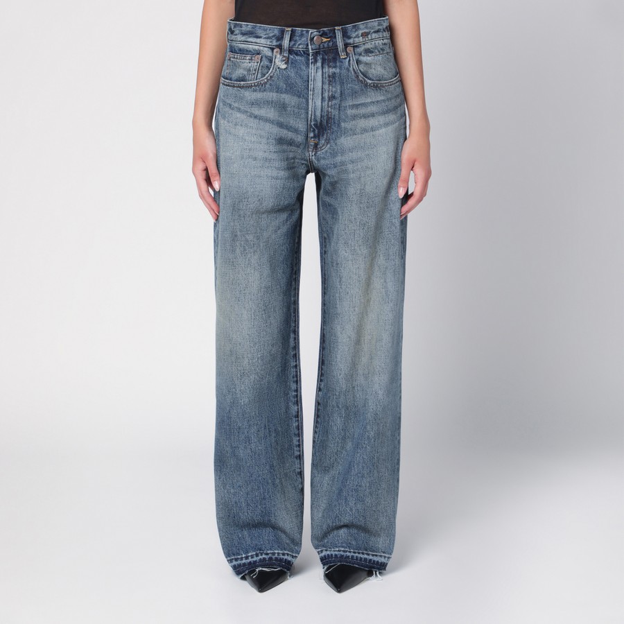 R13 Washed-out blue denim jeans | TheDoubleF