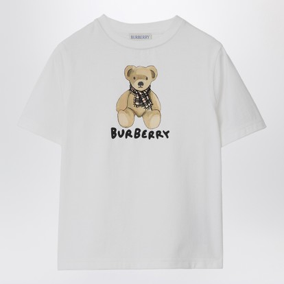 Tシャツ・カットソー Burberry SS25 White cotton t-shirt (8072751 A1464) Burberry Outlet: T-shirt men - White | Burberry t-shirt