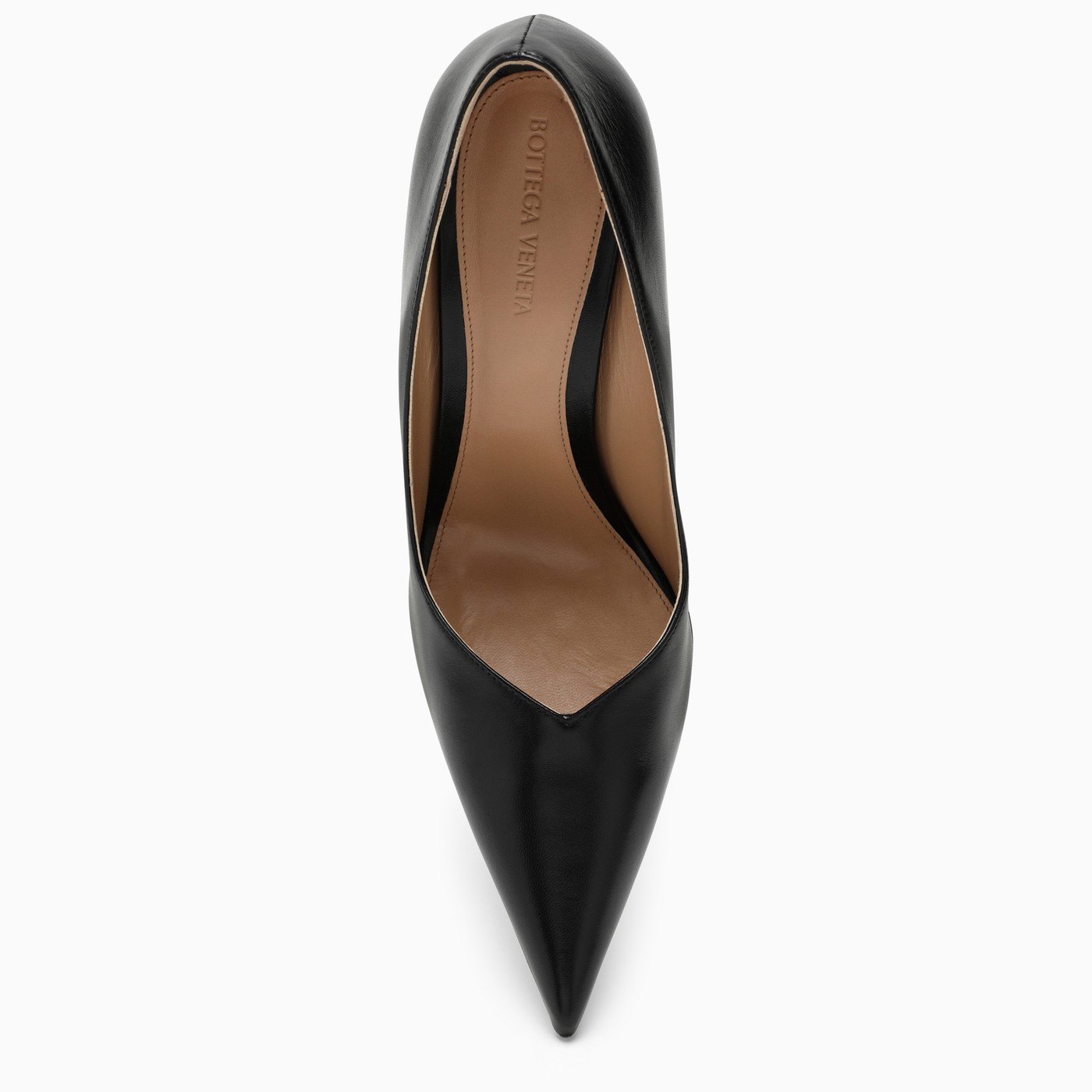 Bottega Black leather pointy pumps TheDoubleF