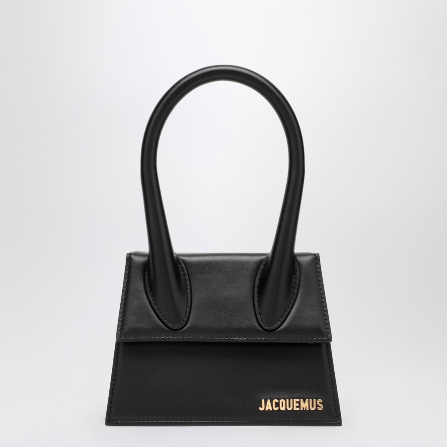 JACQUEMUS Schwarze Tasche Le Chiquito Moyen aus Leder TheDoubleF