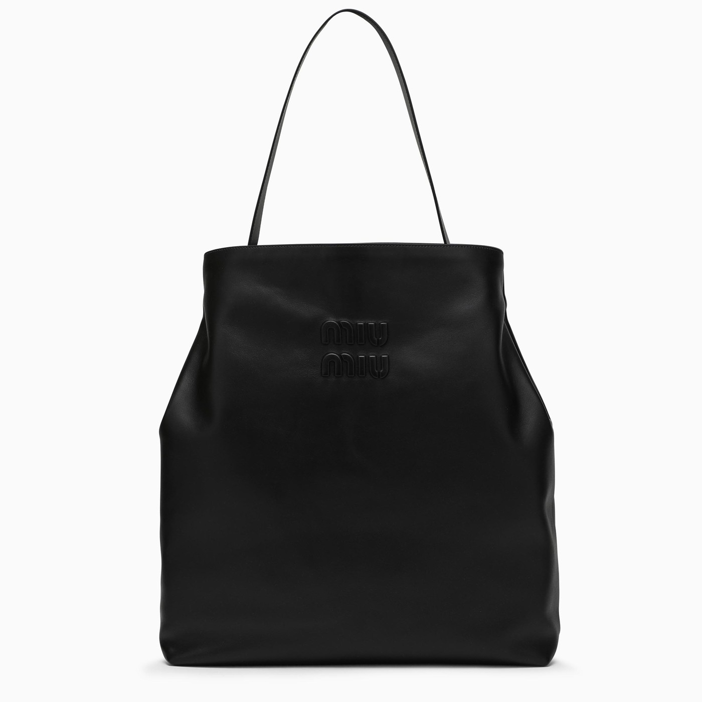 Miu Miu Black leather tote bag TheDoubleF