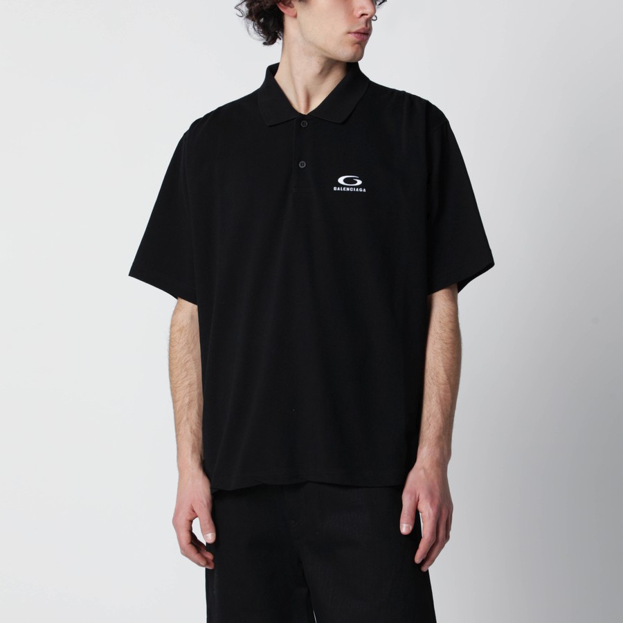 Balenciaga Black Laurel Classic regular polo shirt | TheDoubleF