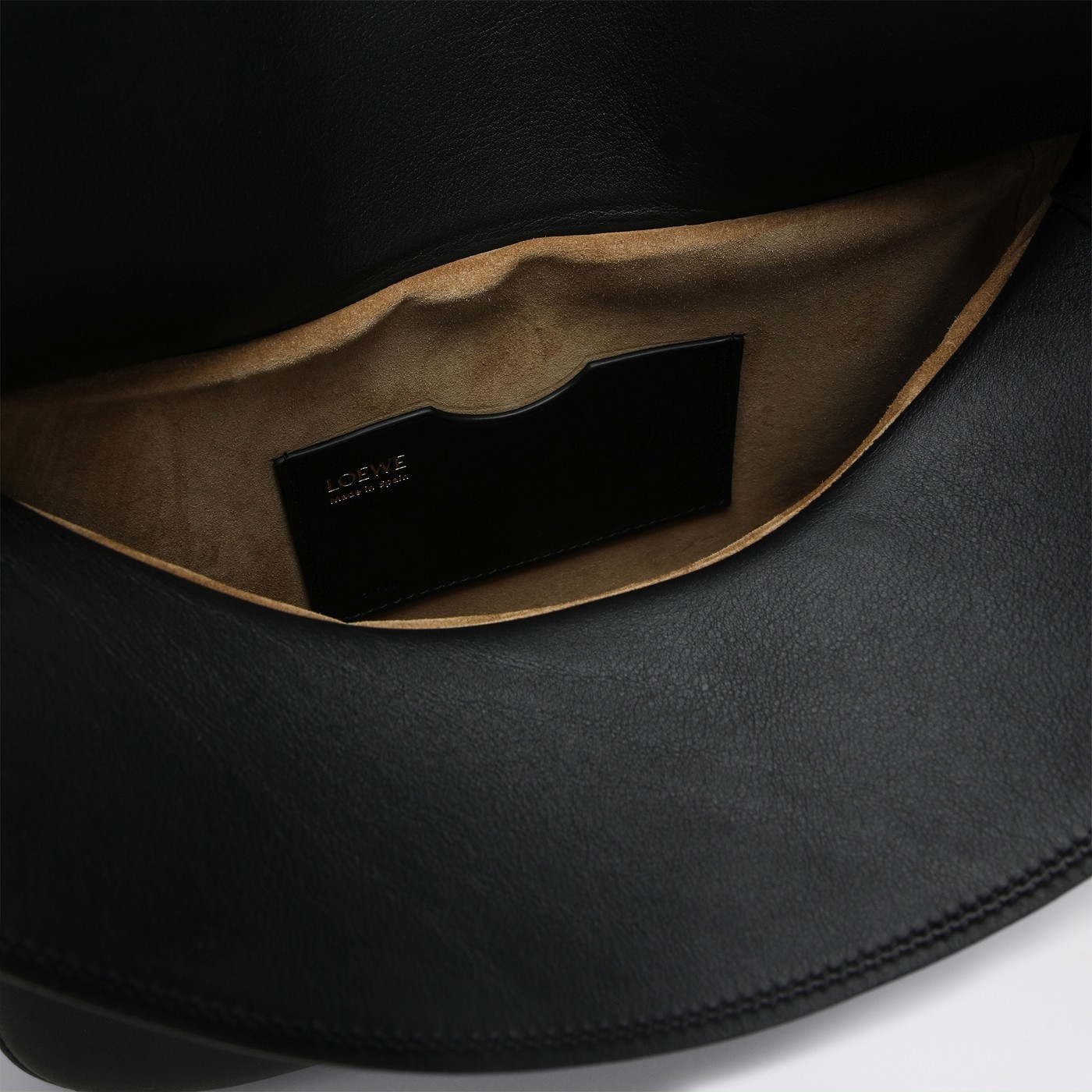 INES Borsa A Spalla In Vera Pelle Martellata Nero Con Tracolla - Doppia Pelle - Foto 5