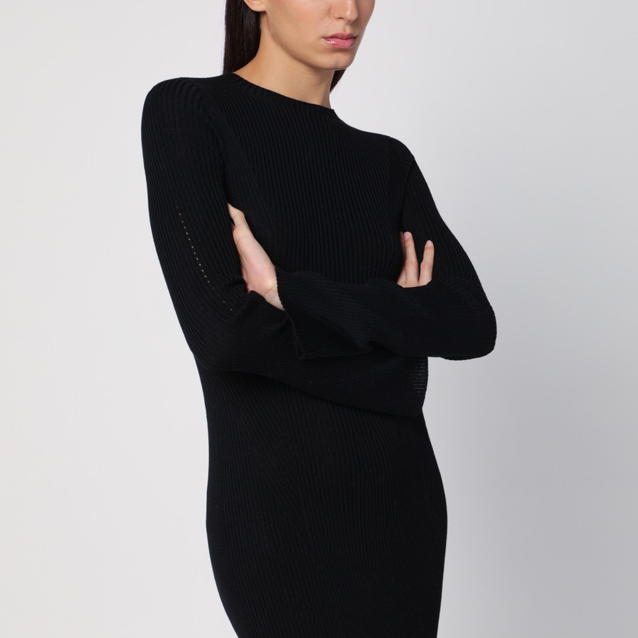 ワンピースその他 Roberto Collina Black ribbed wool dress Roberto Collina Black ribbed wool dress | TheDoubleF