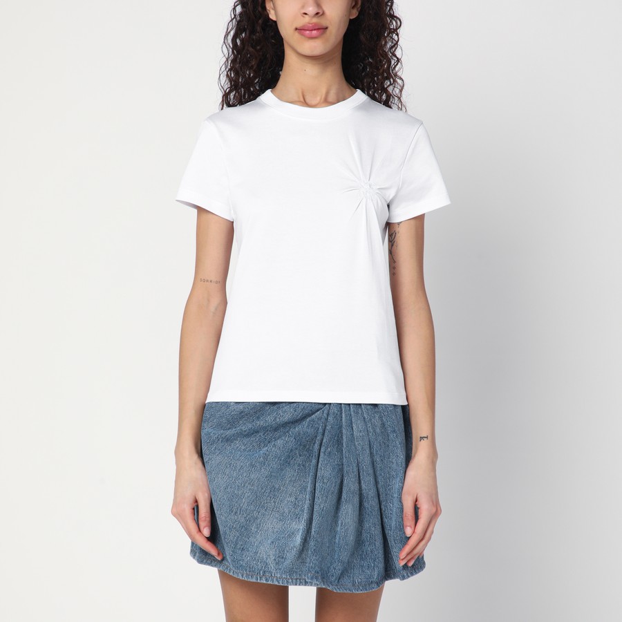 Loewe White T-shirt with Anagram embroidery | TheDoubleF