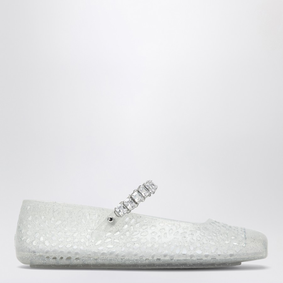 シューズ・サンダルその他 Jimmy Choo The Jelly transparent ballet flats with crystals Jimmy Choo The Jelly transparent ballet flats with crystals