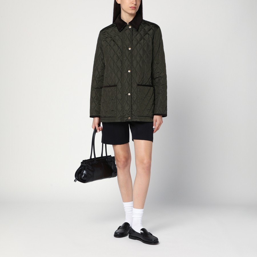 Burberry Dark green quilted country jacket | TheDoubleF