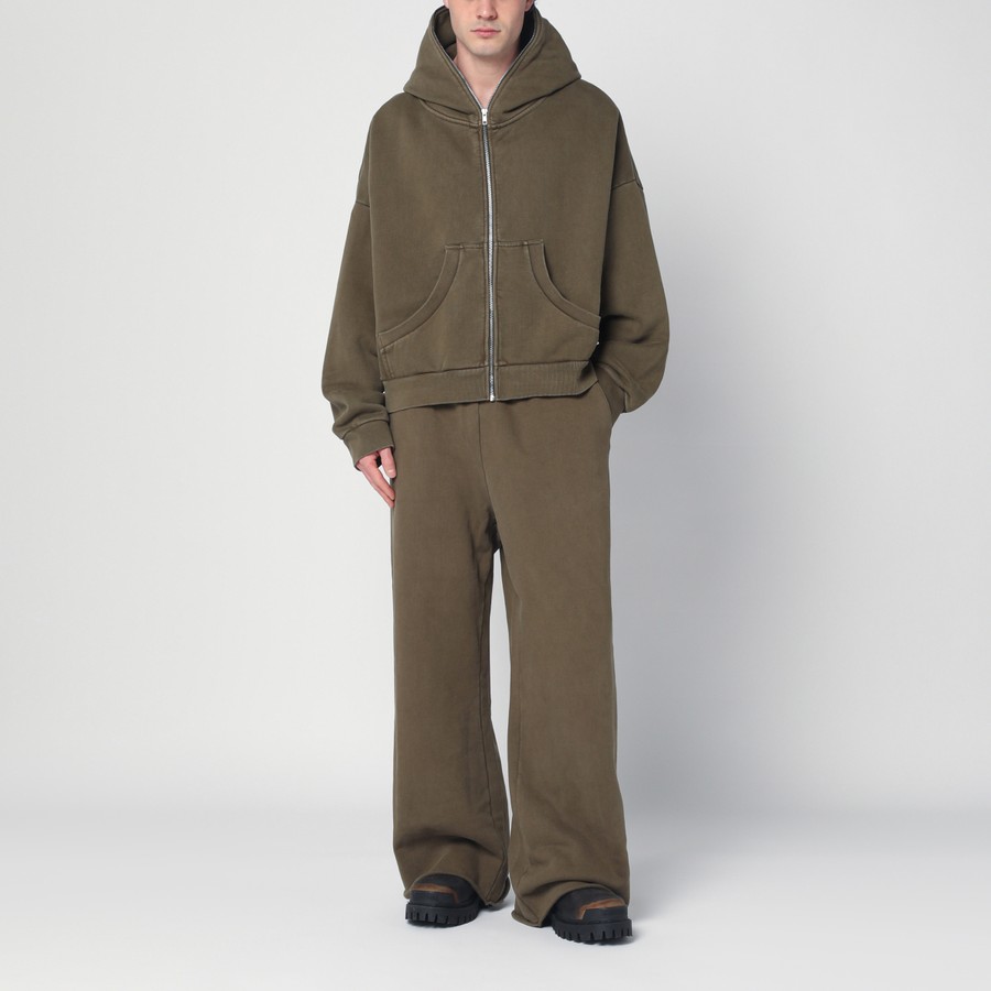 スラックス ENTIRE STUDIOS Men Straight Pants ES2489CO Green Entire Studios Cotton military green trousers | TheDoubleF