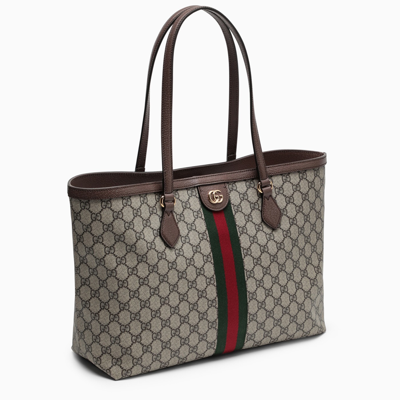 Gucci Brown Medium Gg Ophidia Ping Bag Thedoublef Gucci Brown Medium Gg Ophidia Ping