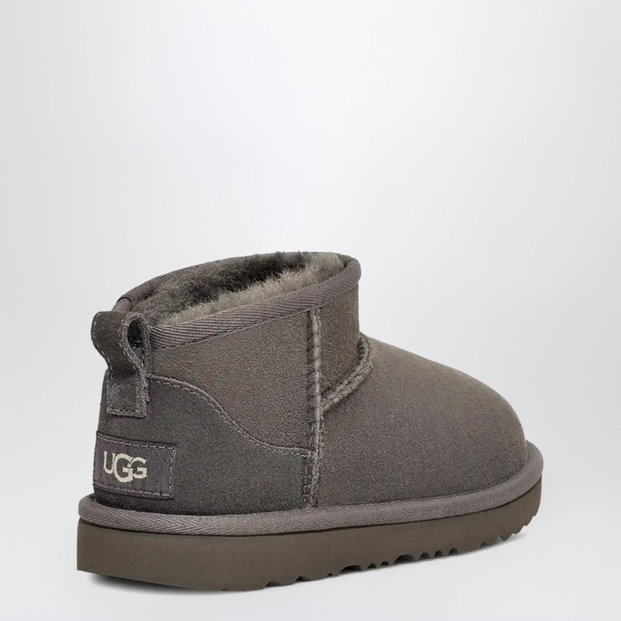 UGG Grey Classic Ultra Mini ankle boots TheDoubleF