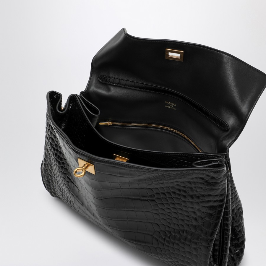 【関税&送料込】Balenciaga Cocco-Print Black Calfskin Medium Balenciaga Cocco-print black calfskin medium Rodeo bag