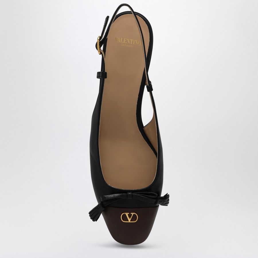 Valentino Garavani Valet Du Roi Slingback Ballerina Flats in
