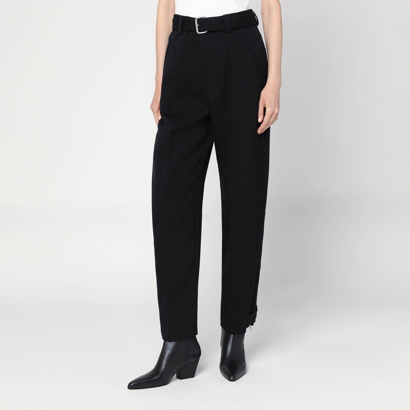 パンツ BOTTEGA VENETA Women Straight Pants 835377 V4C20 1000 BLACK パンツ BOTTEGA VENETA Women Straight Pants 835377 V4C20 1000