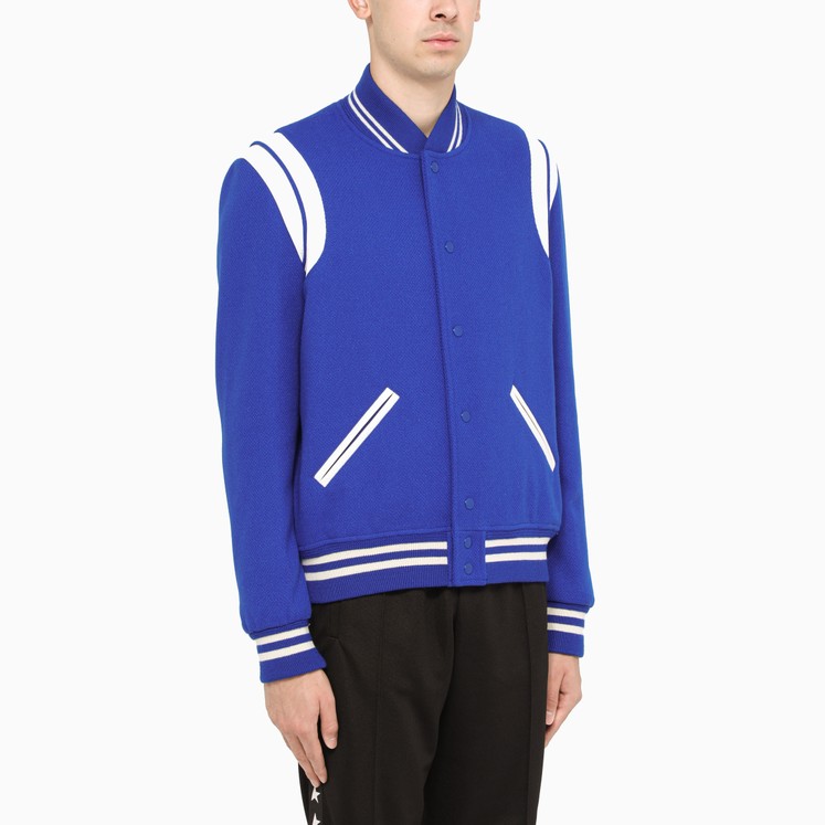 Saint Laurent Varsity jacket with floral print TheDoubleF