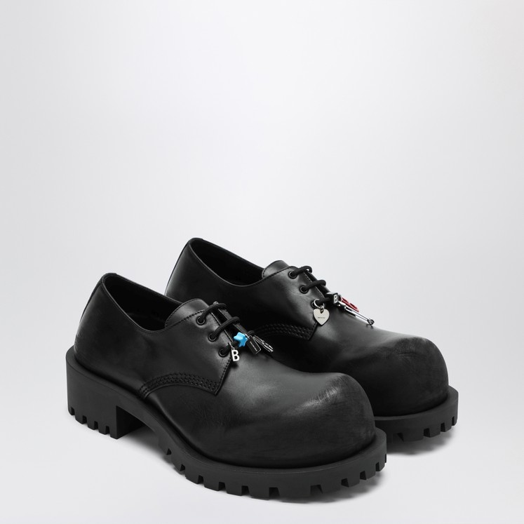 ドレスシューズ・革靴・ビジネスシューズ CASTANER Men Laced up Shoes PABLOT186NEGRO Black ビジネスシューズ 本革 メンズ カジュアルシューズ 革 ダービー