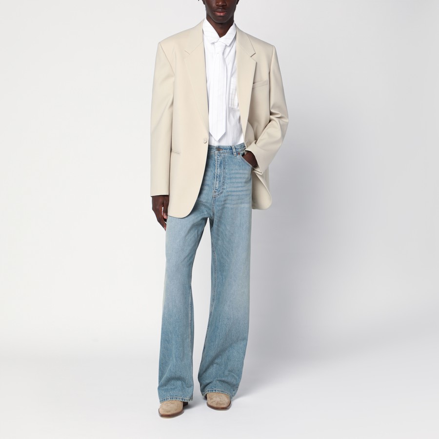 テーラードジャケット SAINT LAURENT LIGHT BEIGE SINGLE-BREASTED WOOL JACKET Saint Laurent Light beige single-breasted wool jacket
