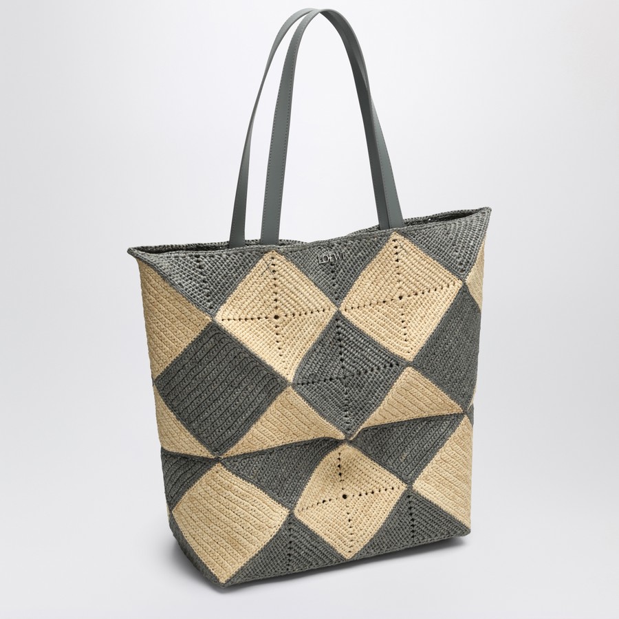 品多く Loewe Puzzle Fold Tote XL natural/grey raffia bag | TheDoubleF 皿・プレート